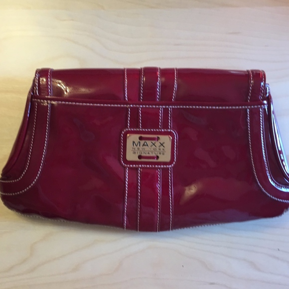 Maxx New York Handbags - Maxi New York Signature Red Clutch Women's Purse
